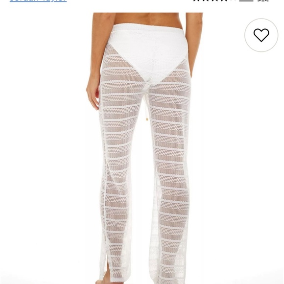 Jordan Taylor White Crochet Swim Cover-Up Pants – NWT - Picture 3 of 6